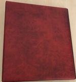 Red Guardian Postcard album with 10 pages
