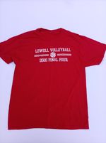 Lowell Volleyball 2020 Final Four T-Shirt - Red Graphic Tee Small S PTP 19"