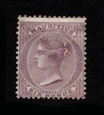 MAURITIUS 1863-72 6d VIOLET, SG 63, FRESH MINT, USUAL STREAKY GUM, CAT. £500