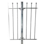 Universal Fence Posts & Fixings Railings Galvanised Metal Iron Fence Steel