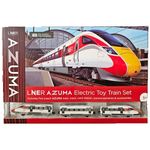 LNER Azuma Electric 5 Coach Toy Train Set with 50+ Pcs & 7.5m Track for Age 3+