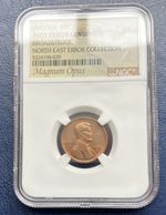 1972 Lincoln Cent NGC Genuine Broadstruck Mint Error North East Collection.cpics