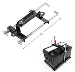19CM Car Adjustable Battery Hold Down Clamp Secure Retaining Bracket Rack Metal