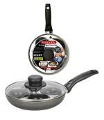 4 Egg Poacher Pan Non-Stick 4 Egg Cup Poach Cooking Frying Pan With Glass Lid