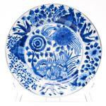 Chinese Porcelain Cobalt Plate Blue White Kangxi Incense Burner Marked Qing 18C