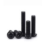 M2 M3 M4 M5 M6 M8 BUTTON HEAD SCREWS BLACK HEX ALLEN SOCKET BOLTS A2 STAINLESS