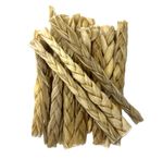 Maltbys' Stores 1kg Braided Lamb Skin 100% Natural Lamb Skin Dog Chews Treat