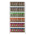 VINSANI 6 Tier Spice Rack Organiser Herb Storage Shelf Kitchen Cabinet Holder