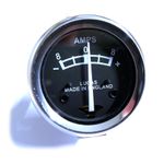 6V Ammeter 1 5/8" Inch Black Face 8 - 0 - 8 Classic British Motorcycles