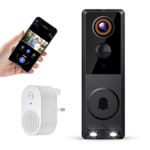 Blazique Smart Video Doorbell Camera, Wireless Indoor/Outdoor Surveillance Cam, 