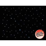 LEDJ DMX LED Starcloth System 6 x 3m Cool White LEDs Black Cloth DJ Stage
