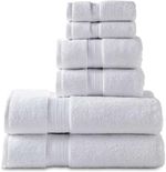 🛁 100% Egyptian Cotton Towel Set – 6 PCS, 550 GSM, Ultra Soft 💎
