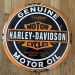 Harley Davidson Vintage style Porcelain Enamel Sign Garage-man Cave