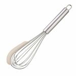 Whisk with Silicone Easy to Clean Balloon Whisk Non-Scratch for Cooking
