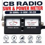 CB Radio SWR Meter Power Meter Antenna Tuning Tester 26-30MHz 0-100W SO239