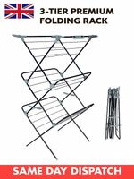 Premium Strong Grip  3 Tier  Clothes  Airer 15-21m Drying Saving Space Foldable