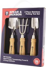 Spear & Jackson POTTING3PS 3 Piece Garden Potting Tool Set