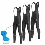 Mens "All Day" Bib Tights 3D Padded Thermal Pockets Winter Cycling Tights uk