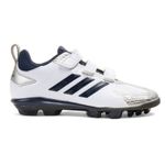 adidas Adizero Point AC Baseball Cleats Molded White Navy | UK Size 6.5 - 10