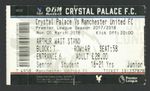 Crystal Palace v Manchester United 2017-2018 Premier League Ticket 05/03/2018
