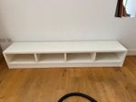 long low console with shelves