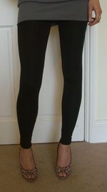 PETITE LENGTH Leggings Viscose/Elastane BLACK  8 10 12 14 16 18 20