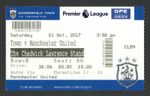 Huddersfield Town v Manchester United 2017-2018 Premier League Ticket 21/10/2017