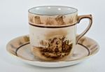 ANTIQUE GRIMWADES WW1 BRUCE BAIRNSFATHER OLD BILL CUP AND SAUCER c1918