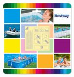10 Underwater Bestway Adhesive Repair Patches Heavy Duty Spa Pool leak Kit Lazy