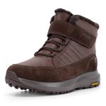 FitVille Men Winter Boots Fur Lined Extra Wide Snow Boots Non Slip Outdoor Shoes