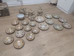 Vintage Japanese Satsuma 30 Piece Tea Set Gilt Painted