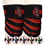 Xtreme Passion Knee Wraps Weight Lifting Bandage Straps Guard Pads Gym Wrap Pair