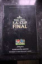 1994 FA Cup Final Chelsea vs Manchester United VG used cond