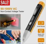 Non-Contact AC Voltage Detector Pen LCD Electric Power Tester 90-1000V