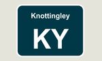 1x Knottingley Train Depot Sticker/Decal 100 x 77mm 