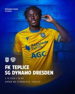 TEPLICE Czechia v DYNAMO Dresden Germany 2 October 2026 Friendly FAN edition