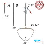 YNR Calf Puller Jack Aid Fetal Extractor Heavy Duty Difficult Calving Handle