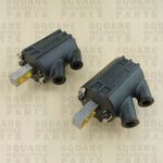 Dyna Style Ignition Coil x2 - 3 ohms Dual 2 Output - 90mm or 100mm Mounting