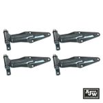 Rear Barn Door Hinge Set (x4) Truck, Door Blank, 295 x 90mm Zinc Plated Steel