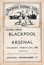 Blackpool v Arsenal 1947/1948 - Gunners Championship season!