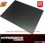 Carbon Fibre Sheet 3k Rigid 100% Carbon Matte Plain 1,2,3,4,5mm UK Supplier!