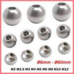 304 Stainless Steel Ball Dia 5mm-60mm x M2-M12 Threaded Bearing Balls Rod End