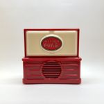 Vintage Coca Cola Logo Top You’re on the Air Tabletop Radio made in Iowa USA
