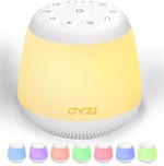 DYZI WHITE NOISE MACHINE RGB NIGHT LIGHT SOUNDS FOR BABY TODDLER ADULT THERAPY