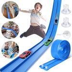 4.5m Flexible Race Track For Kids DIY Double-Track Racing Car Ramp Toy With Hook