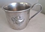 Vintage Silver Plated.?? Christening Cup