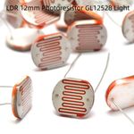 Photoresistor GL12528 Light Dependent Sensor Resistor LDR 12mm