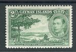 Cayman Islands KGVI 1938-48 2s yellow-green SG124 MLH