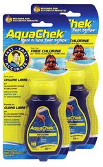 AquaChek Test Strip Chlorine Hot Tub Swimming Pool Spa 2 Pack 100 Strips