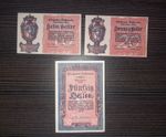 Liechtenstein 10 20 50 Heller P1 2 3 full set 3 notes 1920 aUNC - get a discount
